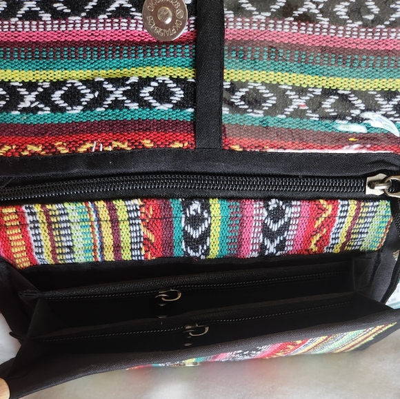 Wallet  Earthbound Trading Co clutch handmade in Nepal New, Cotton handc… - Picture 3 of 6